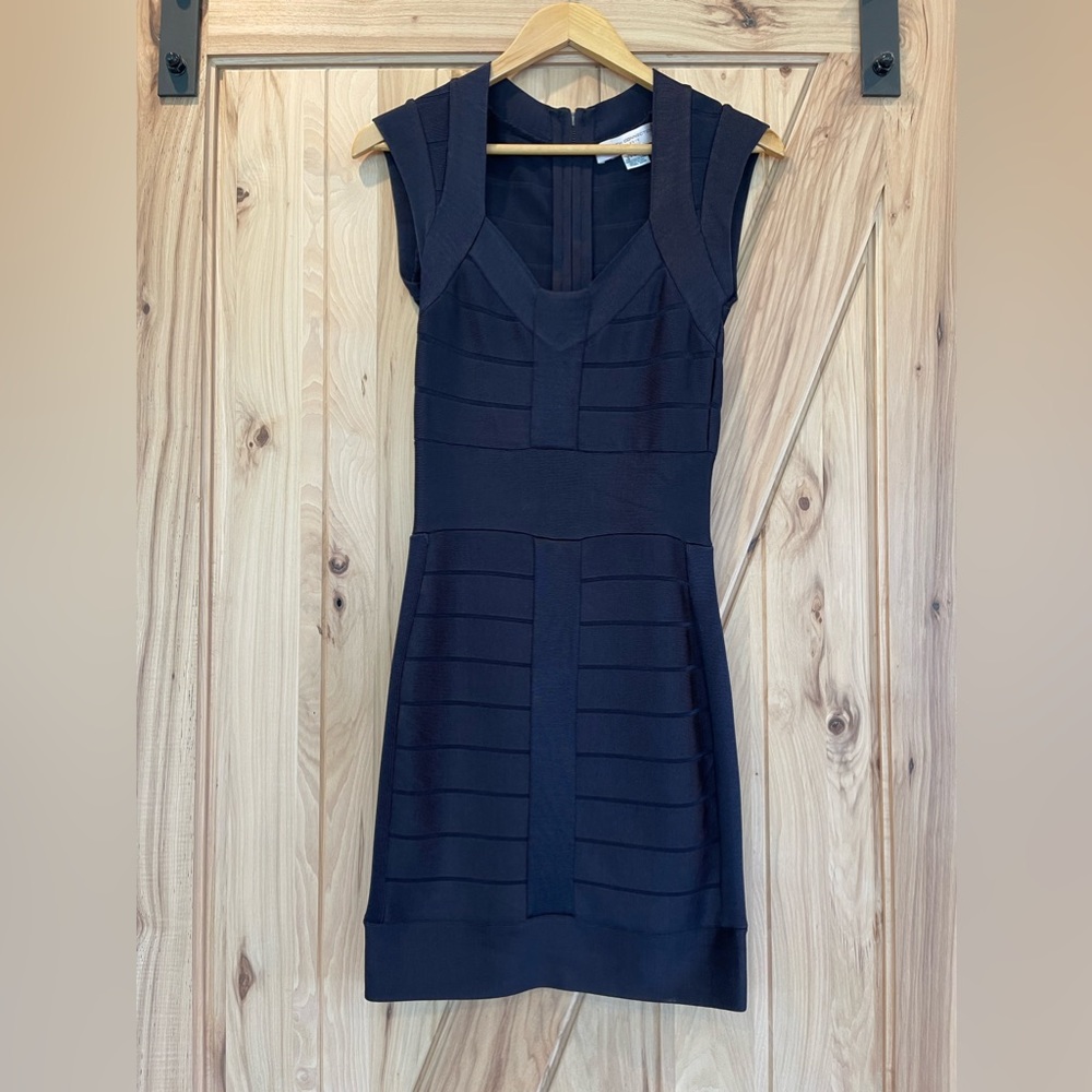 French Connection Navy Bandage dress